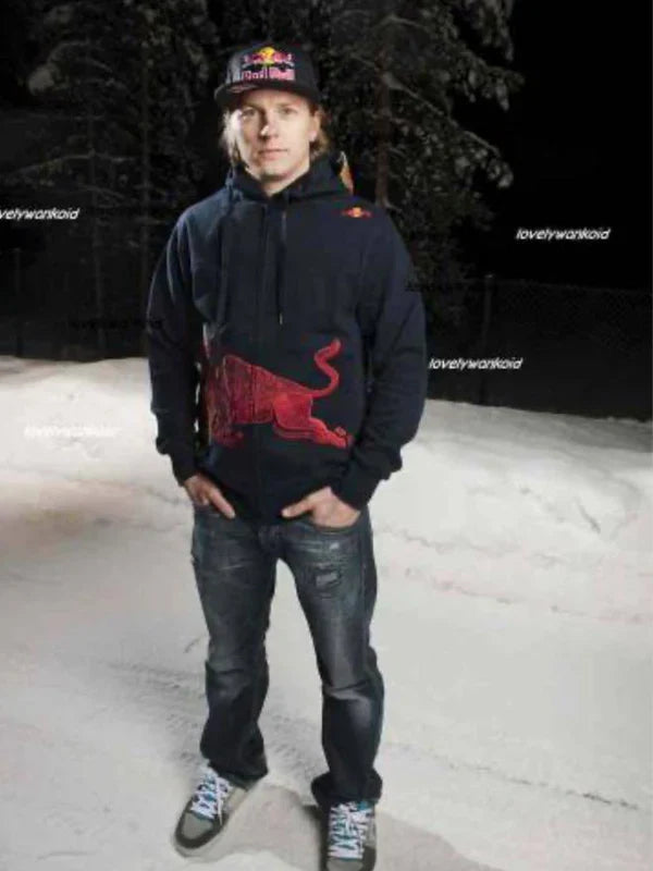 Navy Vintage Red Bull Big Logo Racing Hoodie