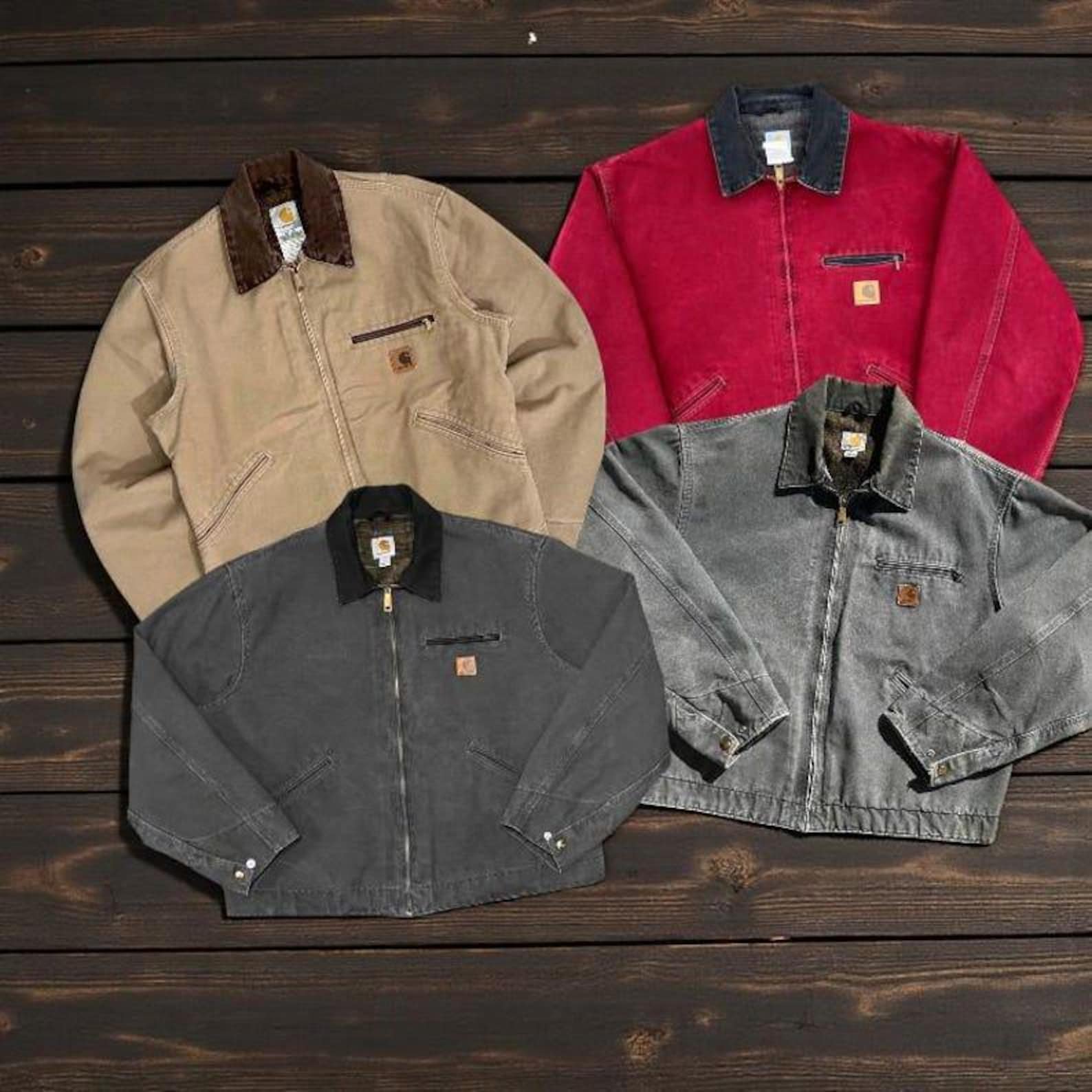 Carhartt J97 Detroit Jacket Blanket Lined, Carhart Duck Canvas Work Jacket