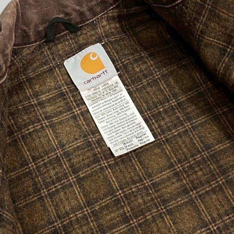 Carhartt J97 Detroit Jacket Blanket Lined, Carhart Duck Canvas Work Jacket