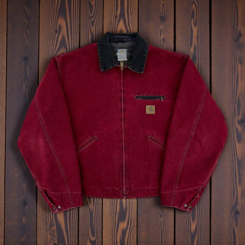 Carhartt J97 Detroit Jacket Blanket Lined, Carhart Duck Canvas Work Jacket