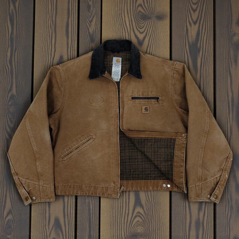 Carhartt J97 Detroit Jacket Blanket Lined, Carhart Duck Canvas Work Jacket