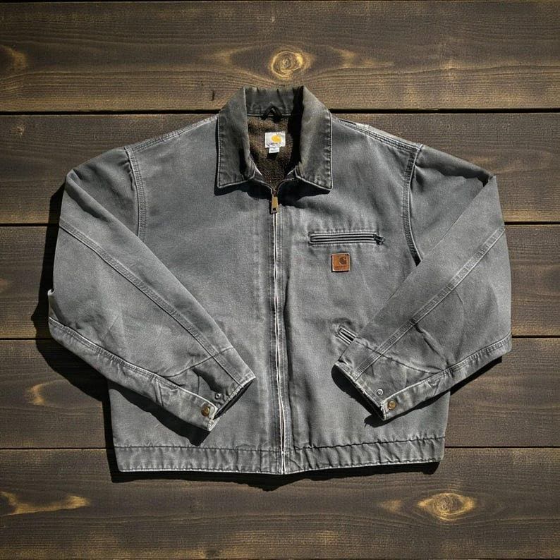 Carhartt J97 Detroit Jacket Blanket Lined, Carhart Duck Canvas Work Jacket