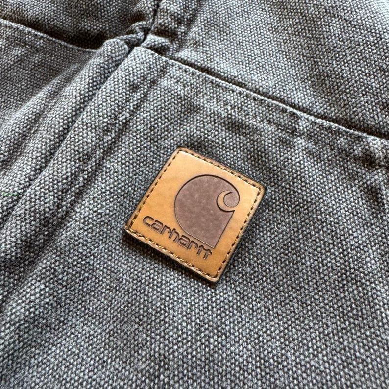 Carhartt J130 Active Jacket, Sandstone Duck Canvas Hooded Workwear Coat, Carhartt Hoodie Streetwear