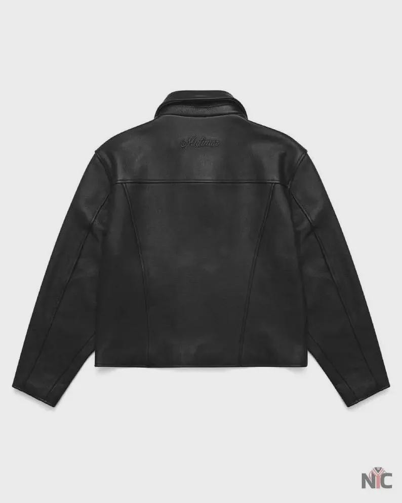 Mutimer Genuine Leather Jacket, Men's Timeless Outerwear, Vintage Style Biker Coat