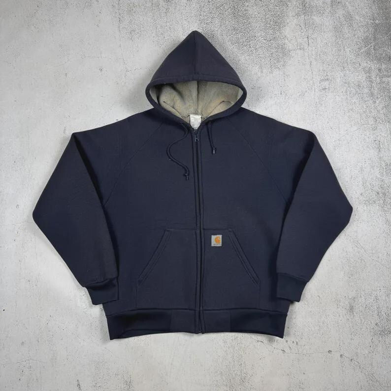 Carhartt J130 Active Jacket, Sandstone Duck Canvas Hooded Workwear Coat, Carhartt Hoodie Streetwear