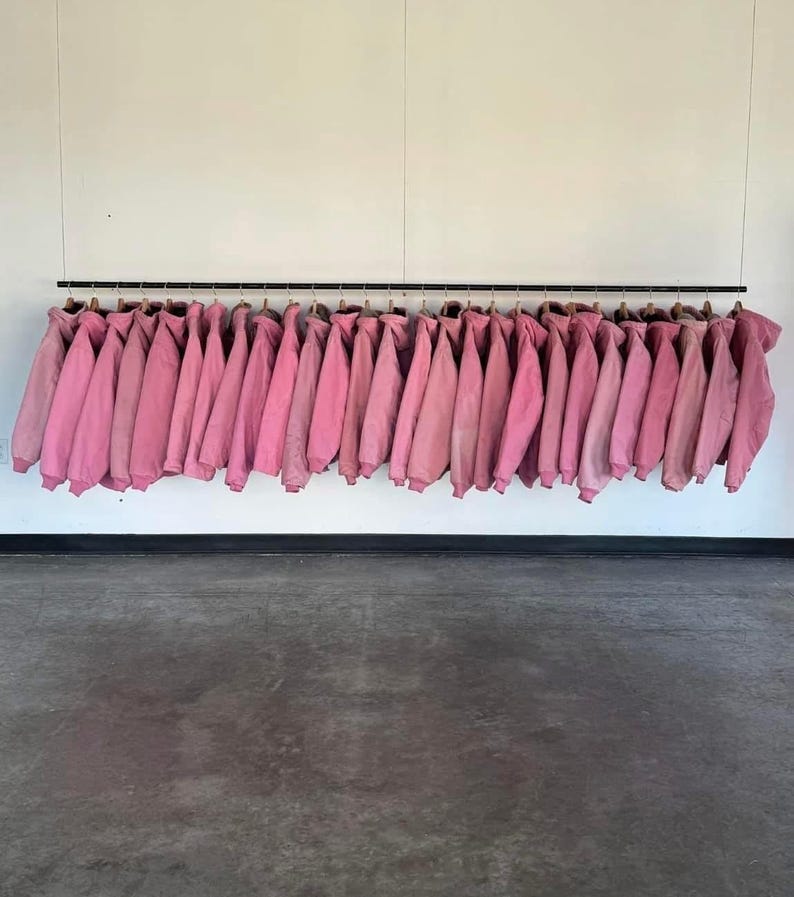 Carhartt Dusty Rose Pink Hooded Active Jacket -Sherpa Lined Canvas Workwear Coat